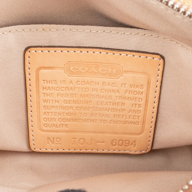 Coach Signature Monogram Pochette Handbag
