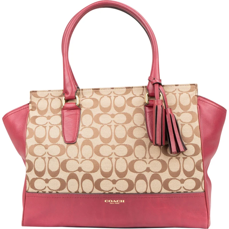 Coach Monogram Signature Canvas Legacy Candace Carryall Handbag