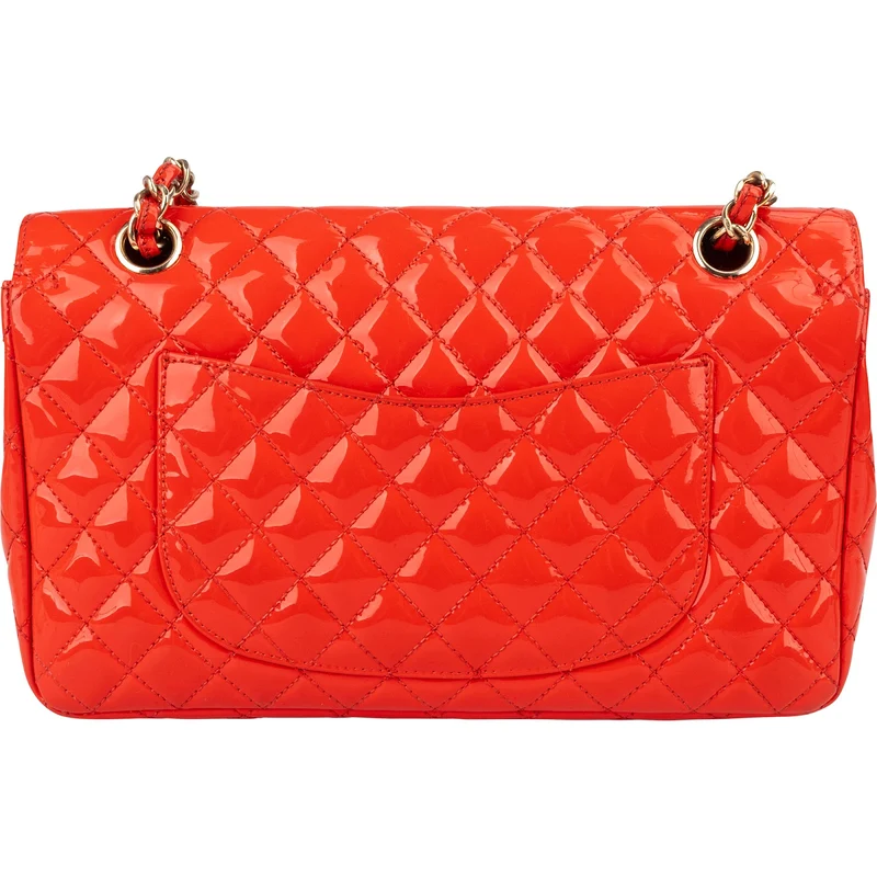 Chanel Quilted Patent Leather Valentine Single Flap Crossbody Bag