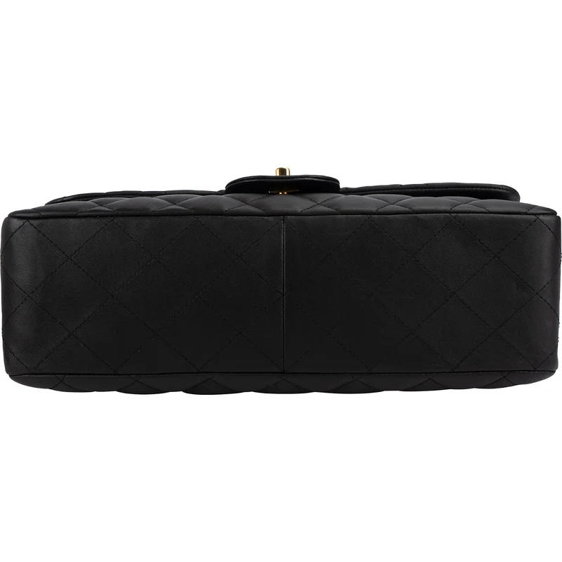 Chanel Quilted Lambskin Jumbo Single Flap Shoulder Crossbody Bag