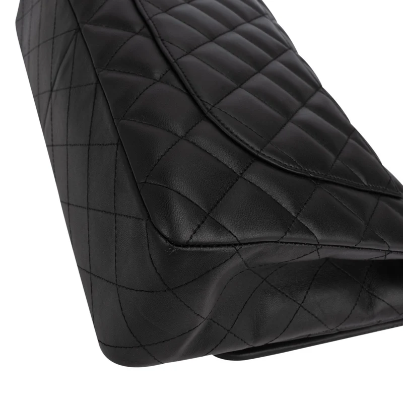 Chanel Quilted Lambskin Jumbo Single Flap Shoulder Crossbody Bag