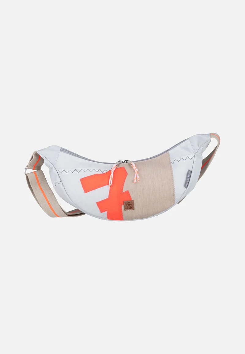 Roop Weiss/Sand/Zahl Orange - Sling Bag