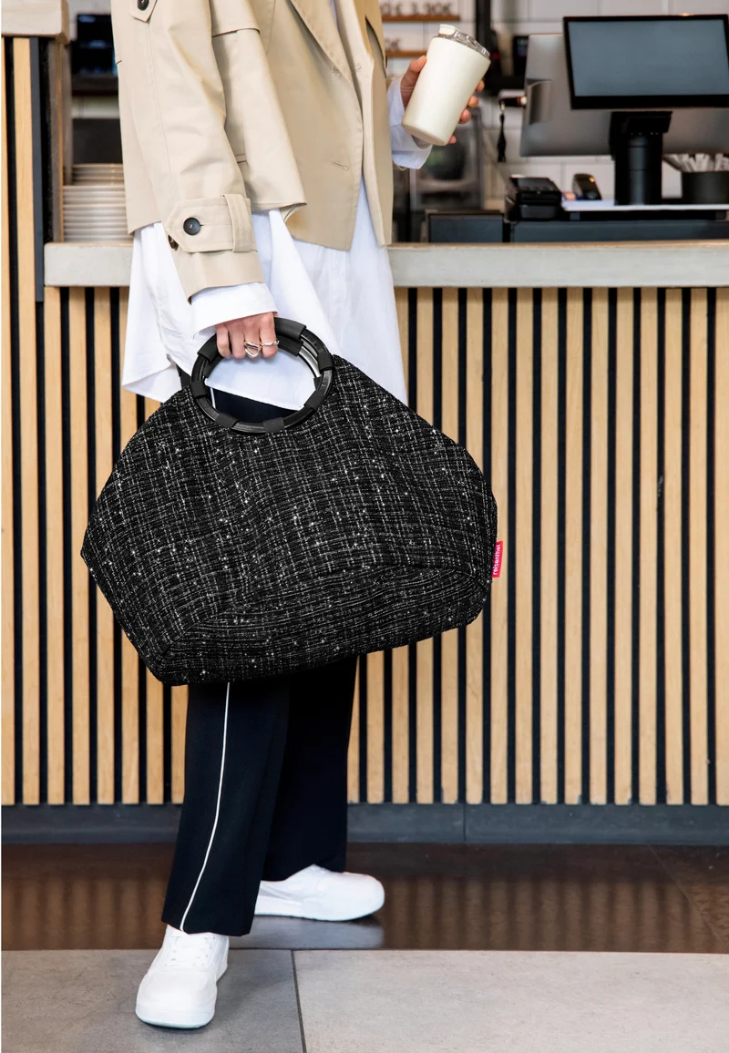 Loopbag Hobo Bouclé Black - Shopper