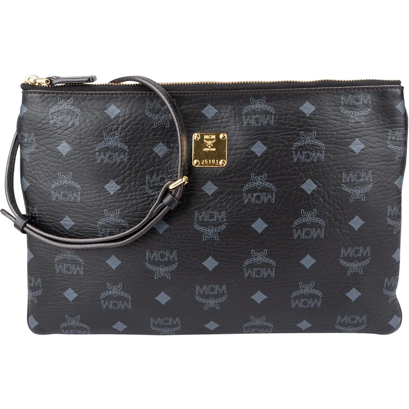 MCM Monogram Visetos Clutch Accessoires Crossbody Bag