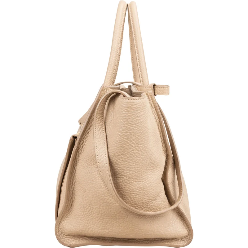 Prada Vitello Daino Leather Twin Pocket Luggage Shopper Handbag