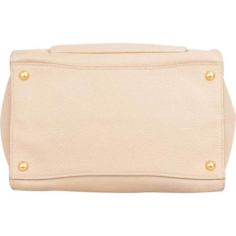 Prada Vitello Daino Leather Twin Pocket Luggage Shopper Handbag