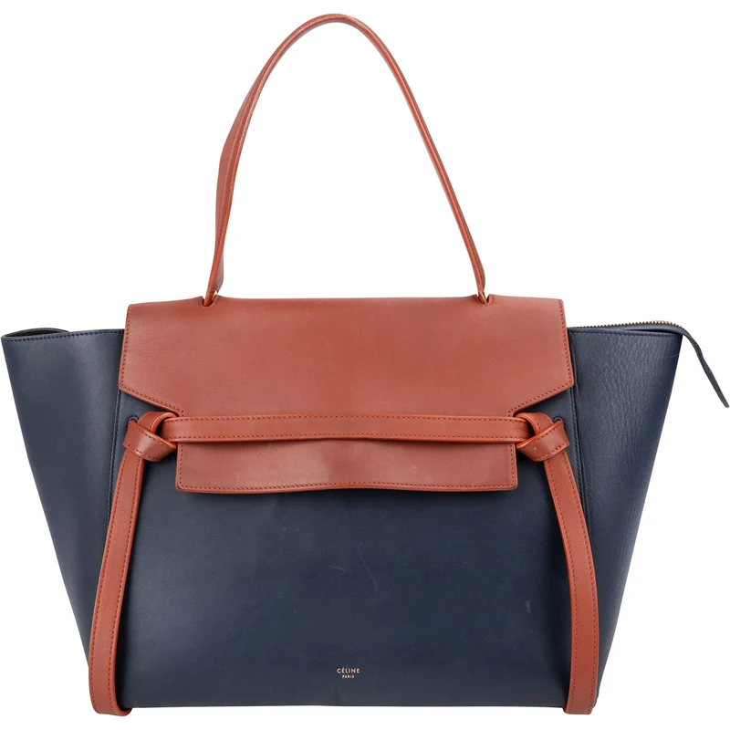 Céline Bicolor Leather Belt Handbag