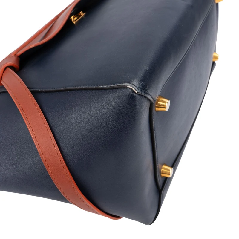 Céline Bicolor Leather Belt Handbag