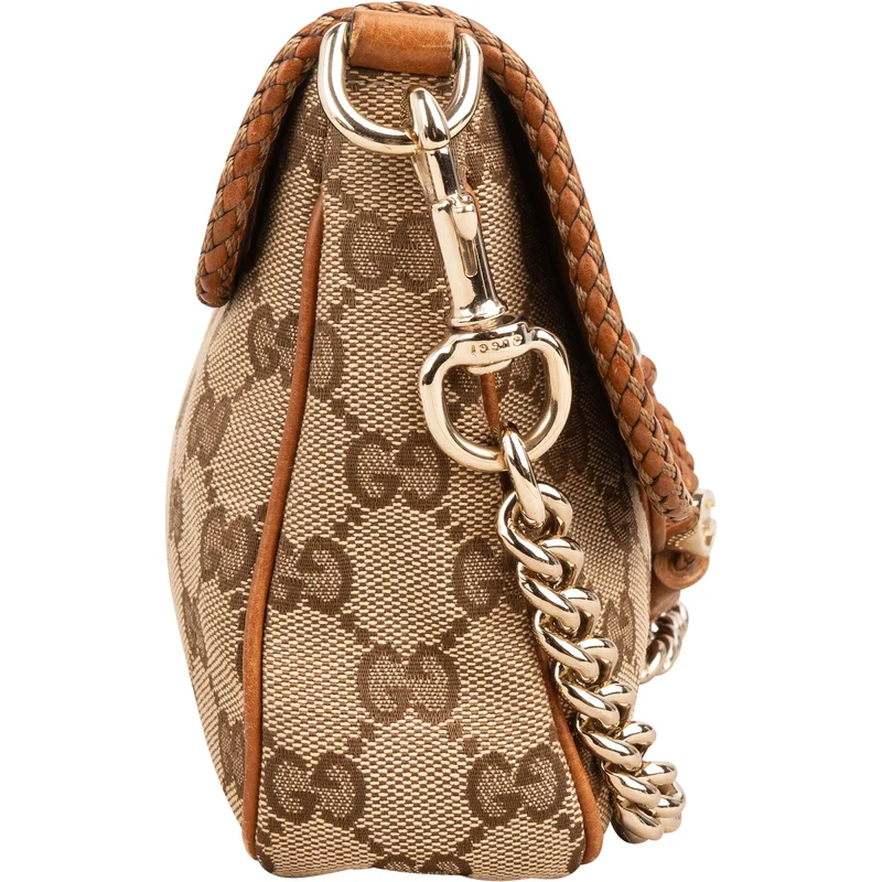 Gucci Monogram GG Canvas Marrakech Tassel Chain Shoulder Bag