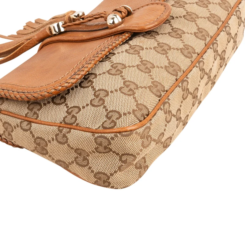 Gucci Monogram GG Canvas Marrakech Tassel Chain Shoulder Bag