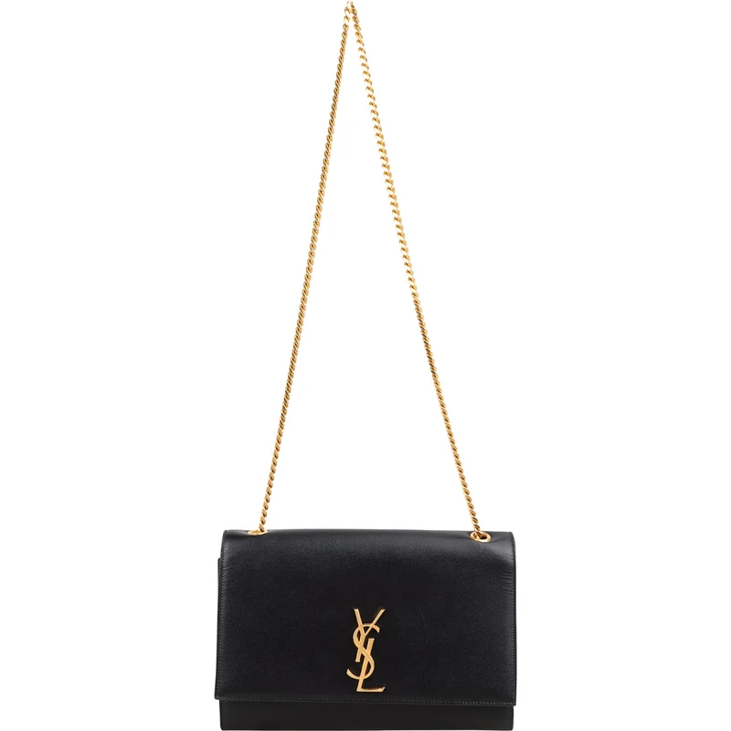Saint Laurent Grain De Poudre Leather Kate Crossbody Bag