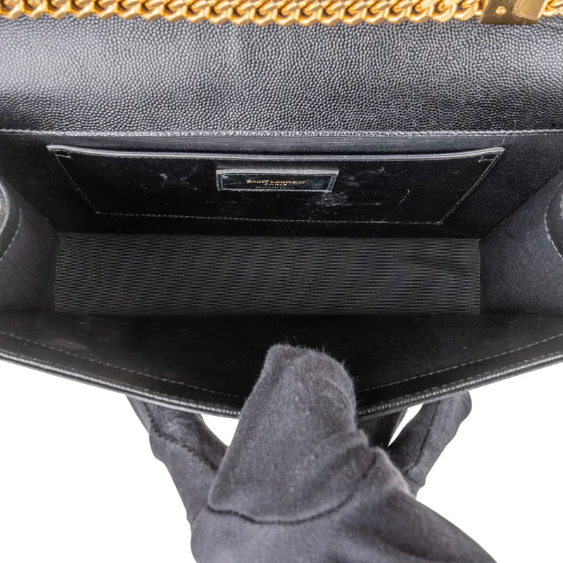 Saint Laurent Grain De Poudre Leather Kate Crossbody Bag