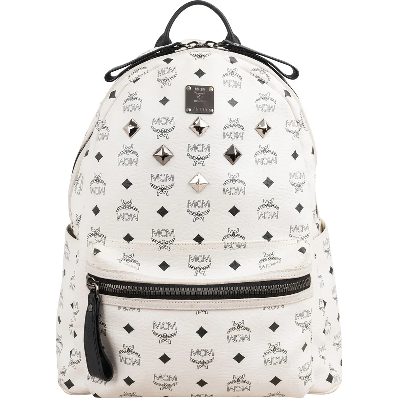 MCM Visetos Monogram Stark Side Studs Backpack