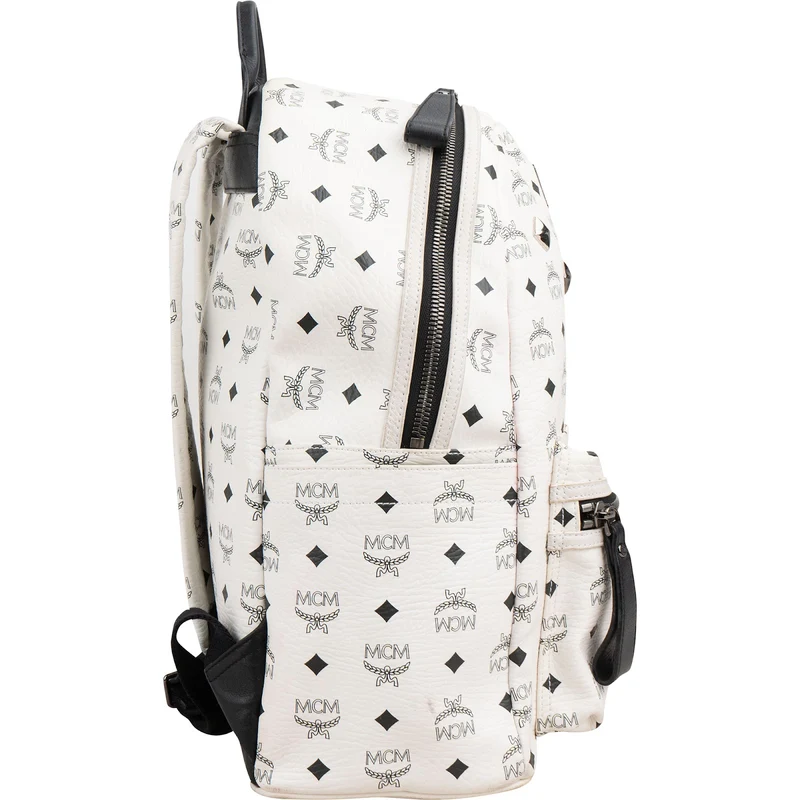 MCM Visetos Monogram Stark Side Studs Backpack