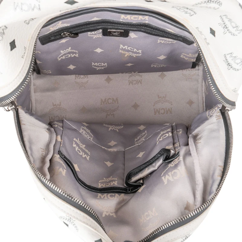 MCM Visetos Monogram Stark Side Studs Backpack