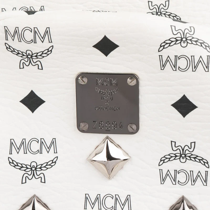 MCM Visetos Monogram Stark Side Studs Backpack