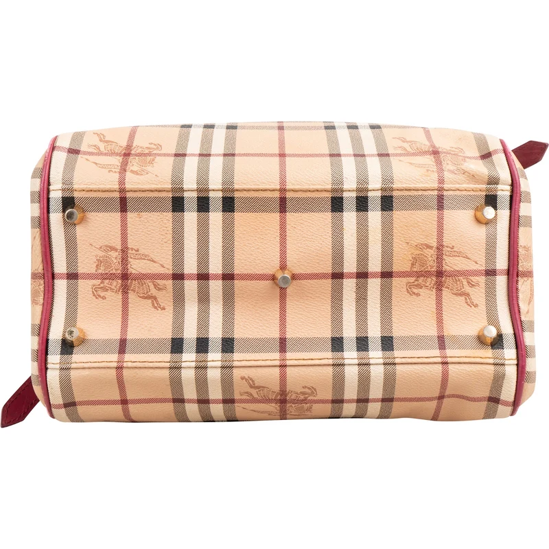 Burberry Haymarket Check Hobo Shoulder Bag