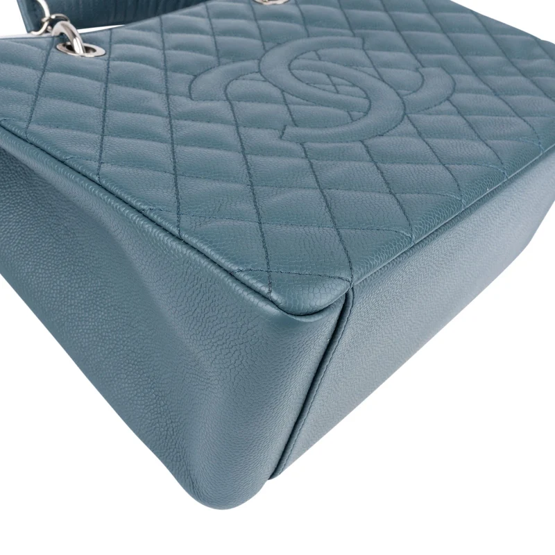 Chanel Quilted Caviar Leather Grand Shopping Tote Jumbo Shoulder Bag