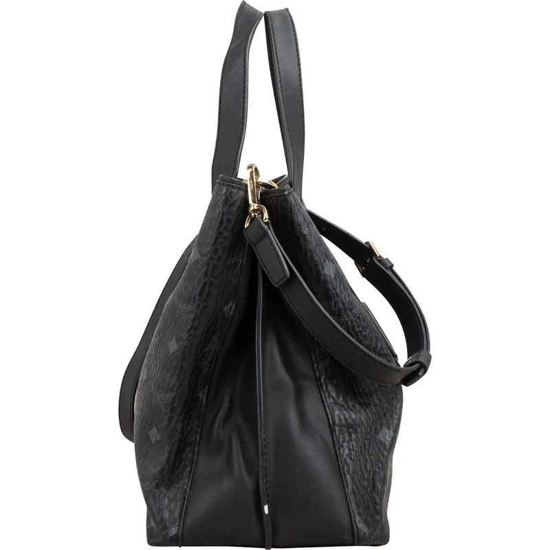 MCM Visetos Monogram Milla Tote Handbag