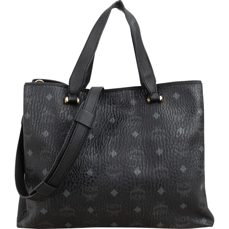MCM Visetos Monogram Milla Tote Handbag
