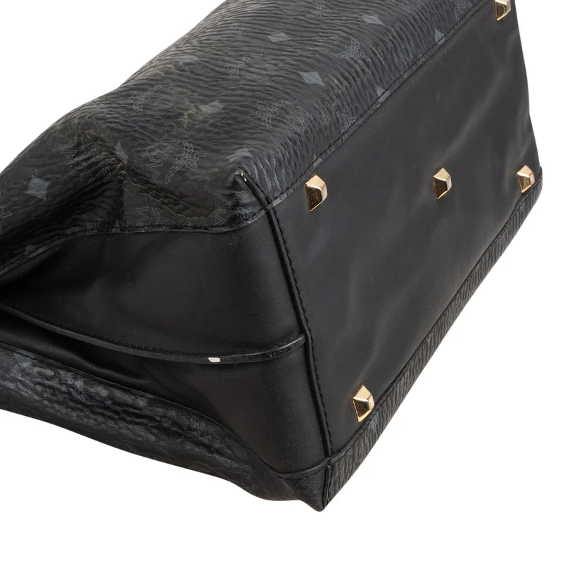 MCM Visetos Monogram Milla Tote Handbag