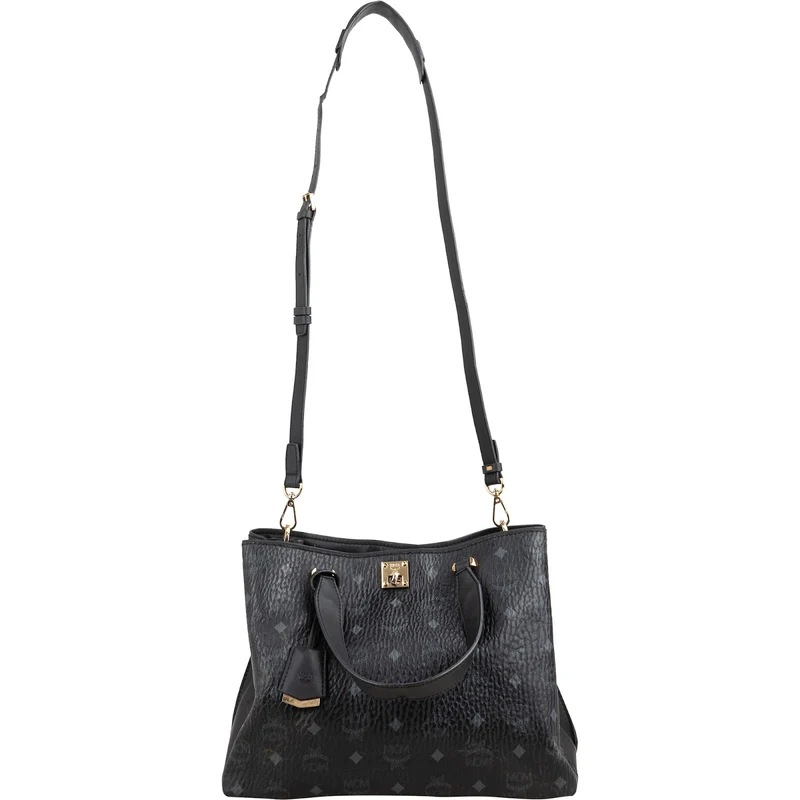 MCM Visetos Monogram Milla Tote Handbag