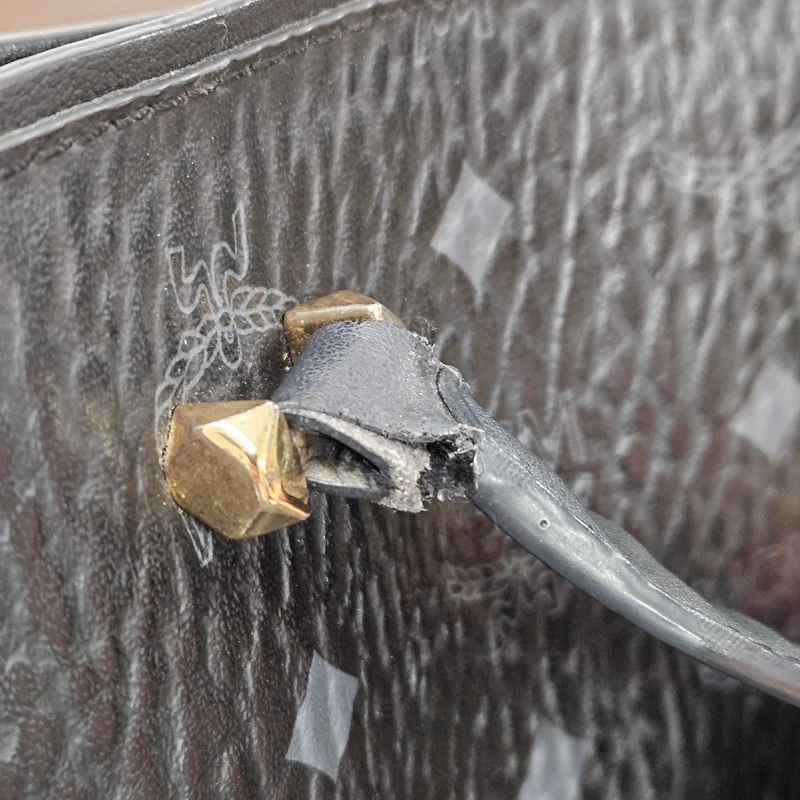 MCM Visetos Monogram Milla Tote Handbag