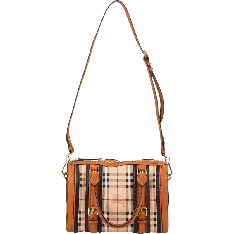 Burberry Nova-Checl Small Alchester Bowling Handbag