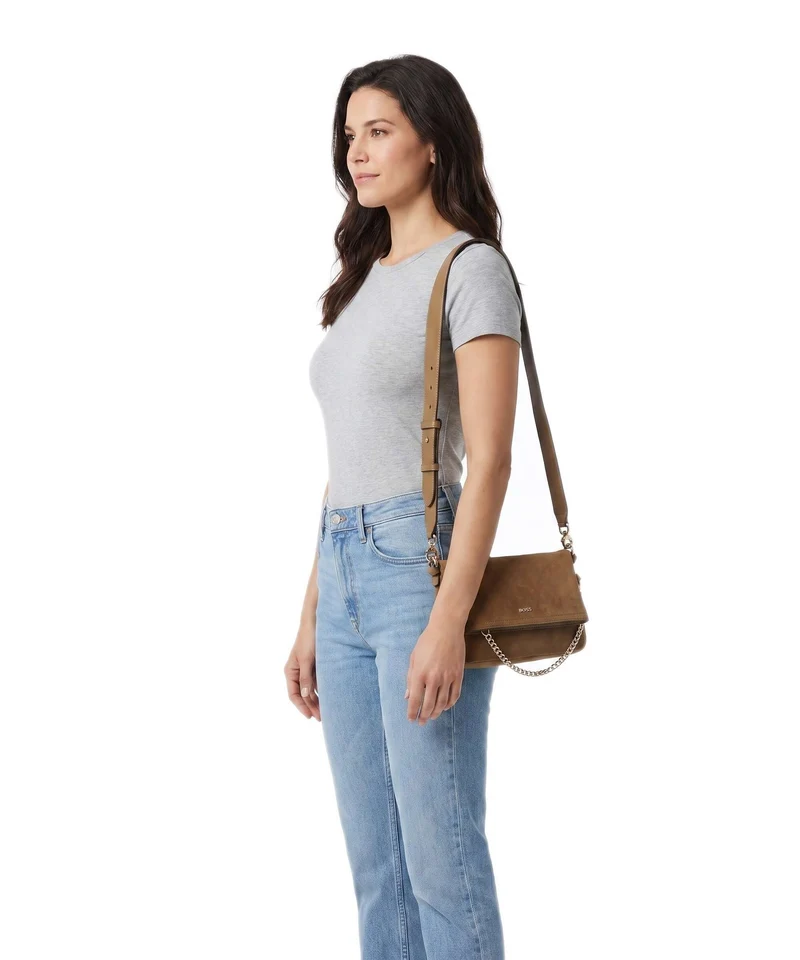 BOSS Yelena Umhängetasche medium beige
