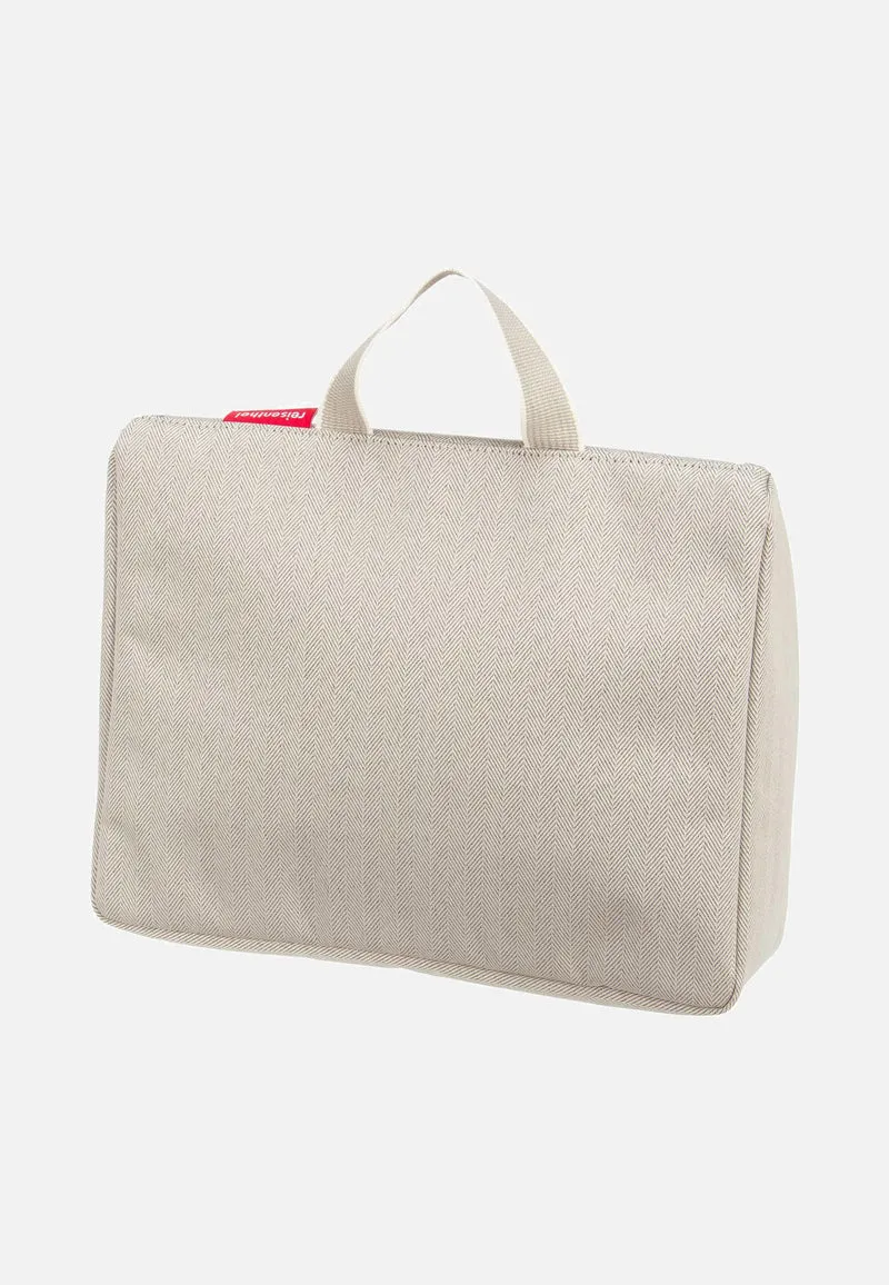 Toiletbag XL Herringbone Sand - Kulturbeutel