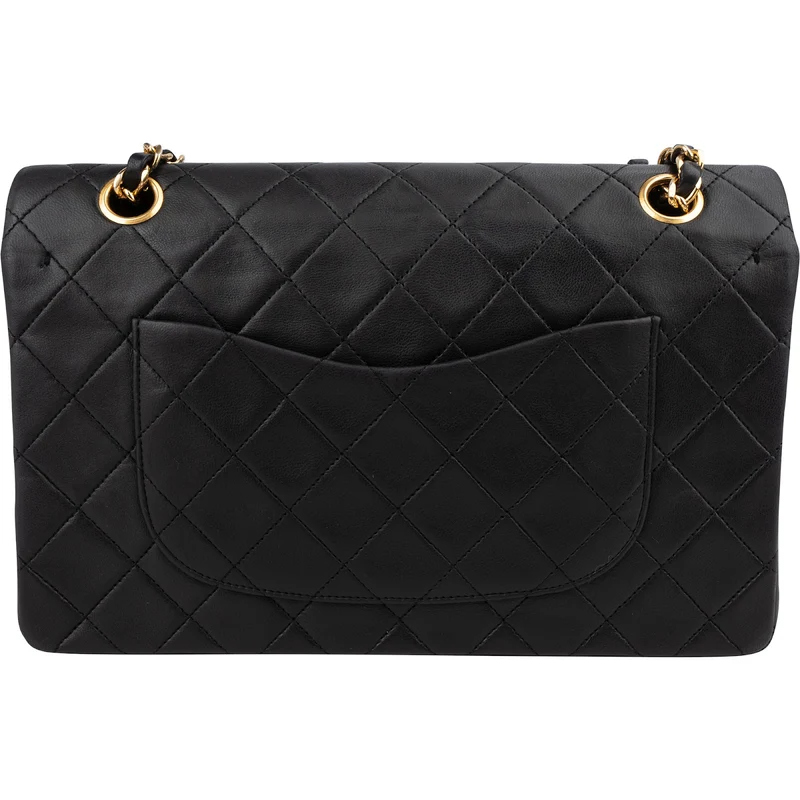 Chanel Quilted Lambskin 24K Gold Medium Double Flap Shoulder Bag