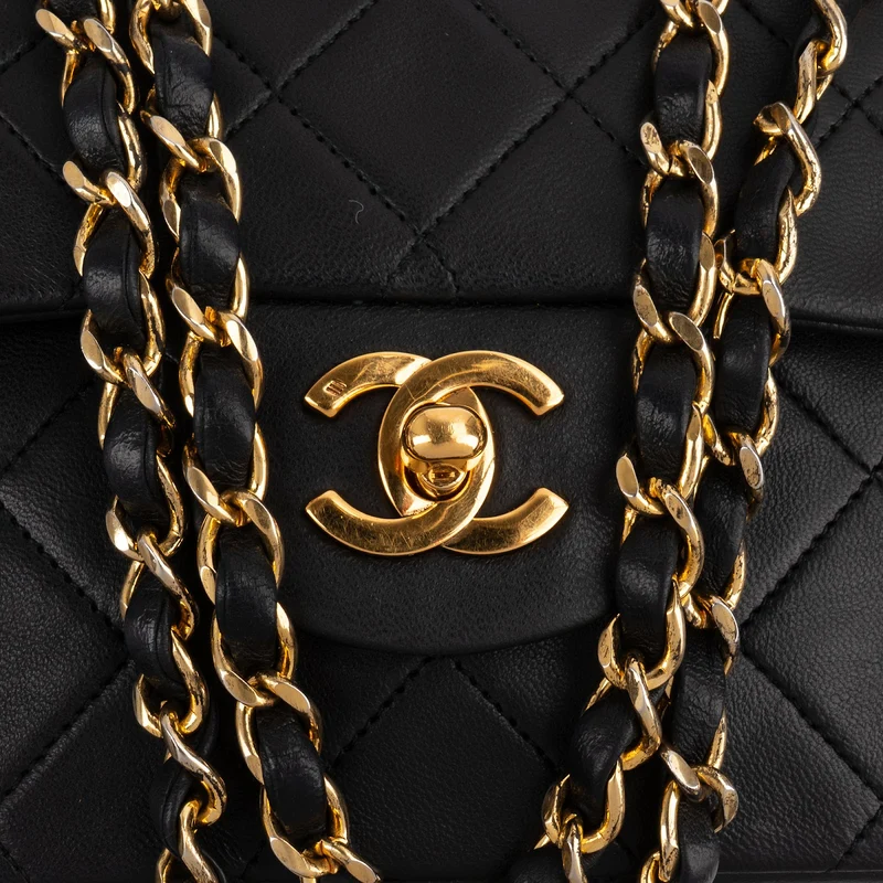Chanel Quilted Lambskin 24K Gold Medium Double Flap Shoulder Bag