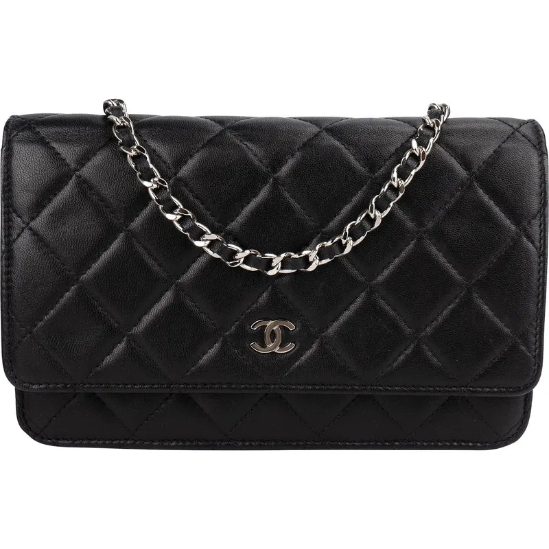 Chanel Quilted Lambskin Wallet on Chain Crossbody Bag