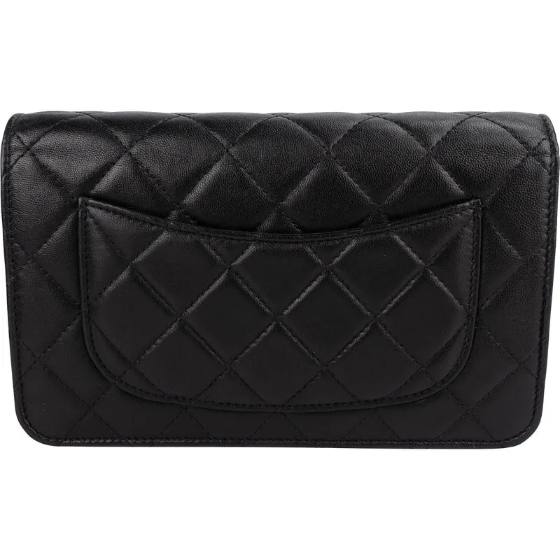 Chanel Quilted Lambskin Wallet on Chain Crossbody Bag