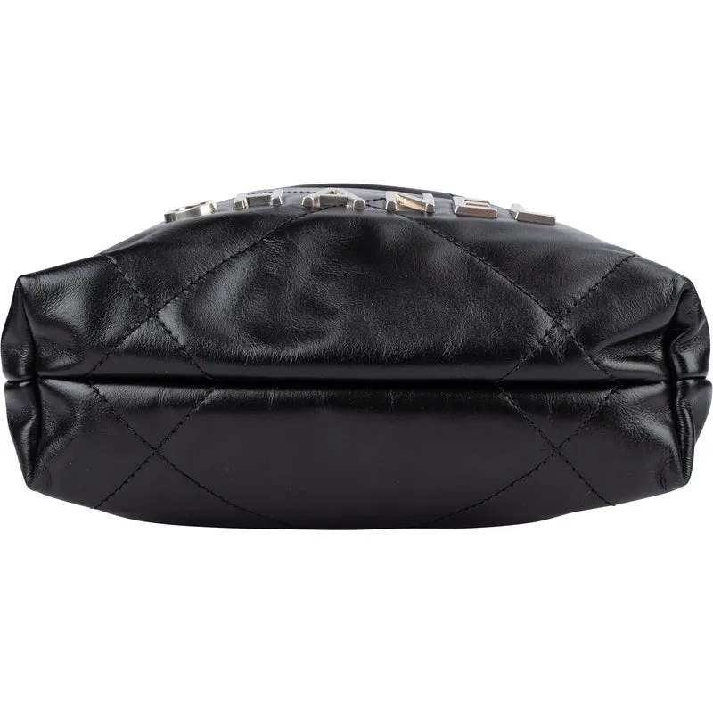 Chanel Noir Quilted Calfskin Small 22 Shoulder Bag