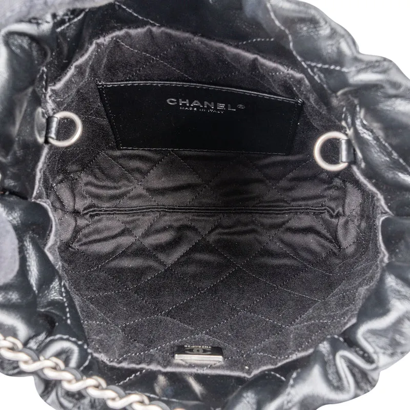 Chanel Noir Quilted Calfskin Small 22 Shoulder Bag
