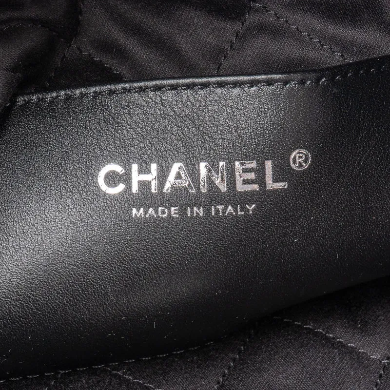 Chanel Noir Quilted Calfskin Small 22 Shoulder Bag