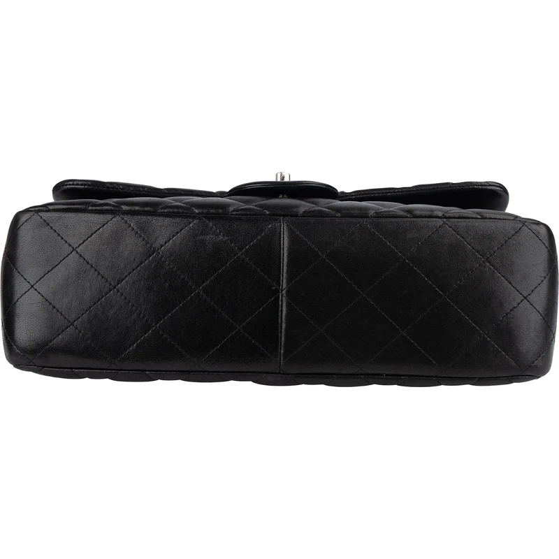 Chanel Quilted Lambskin Jumbo Double Flap Crossbody Bag