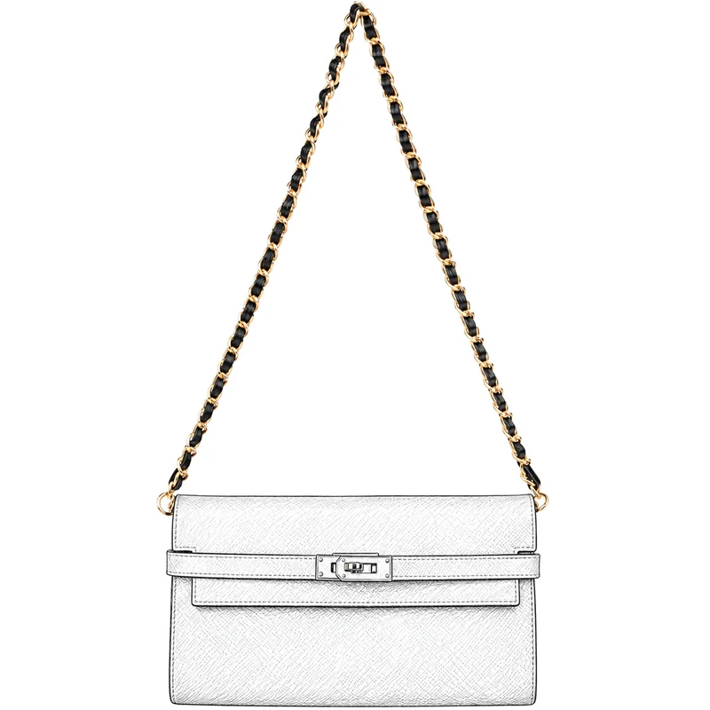 Schulterkette für Geldbörsen (Gold / Kurz) - Constance, Kelly Wallet