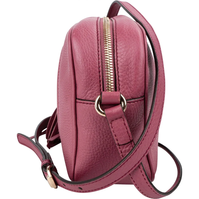 Gucci Pink Leather Soho Disco Crossbody Bag
