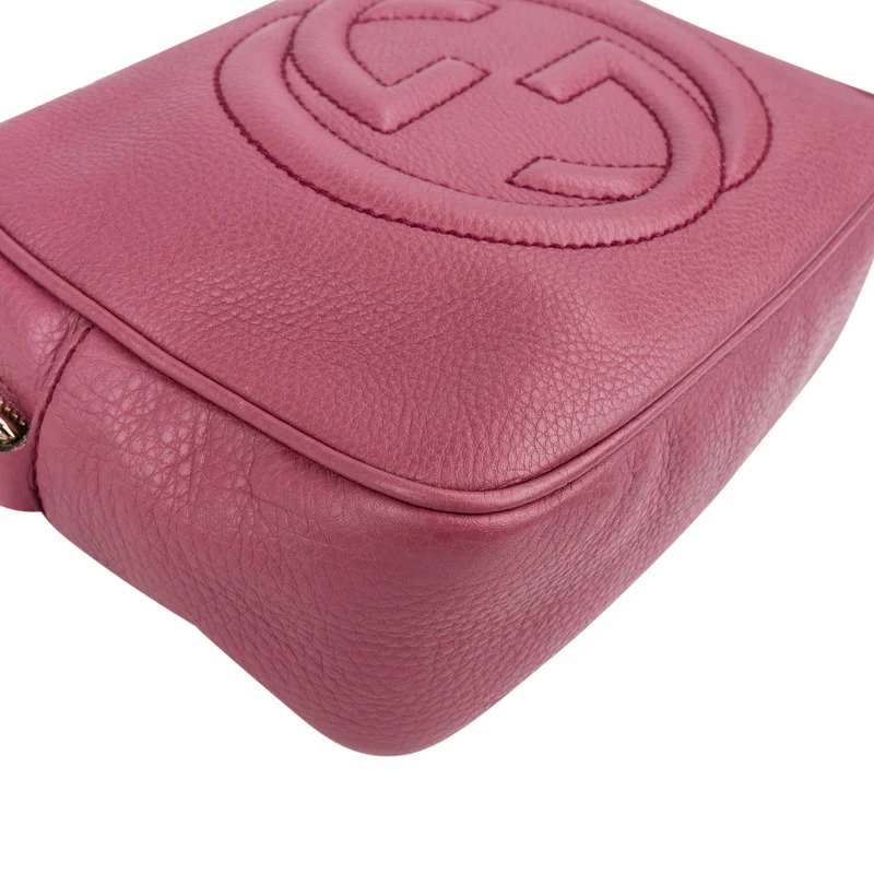 Gucci Pink Leather Soho Disco Crossbody Bag