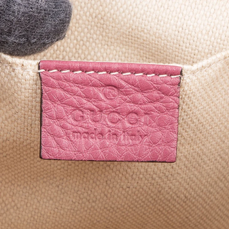 Gucci Pink Leather Soho Disco Crossbody Bag