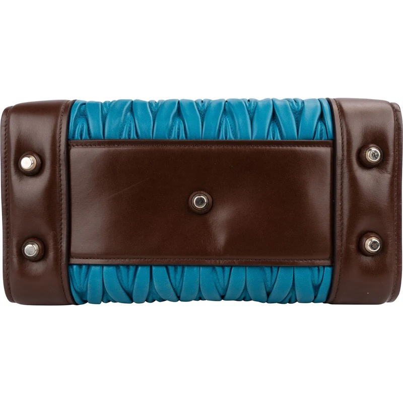 Miu Miu Matelassé Leather Tote Handbag
