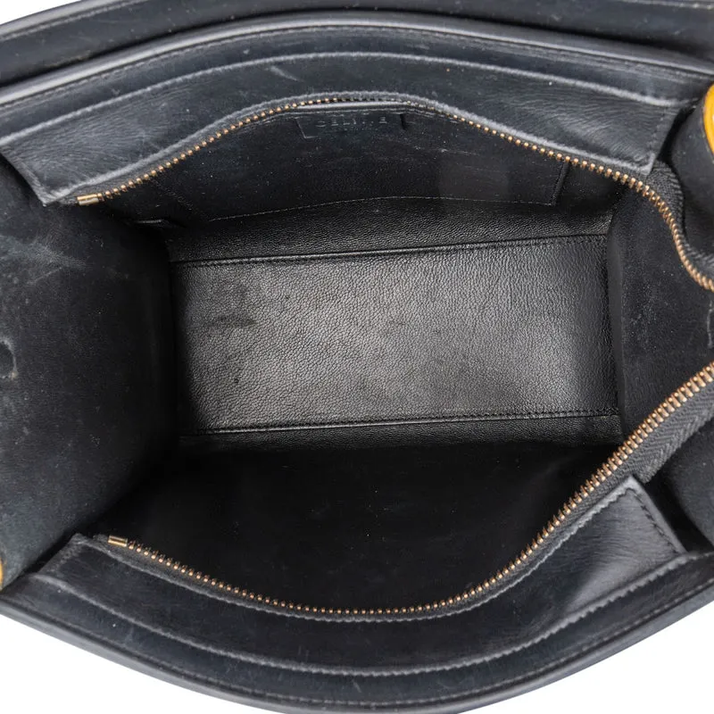 Céline Tricolor Drummed Calfskin Luggage Crossbody Handbag