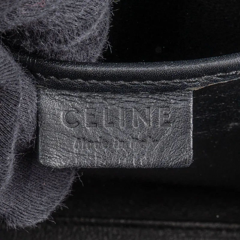 Céline Tricolor Drummed Calfskin Luggage Crossbody Handbag