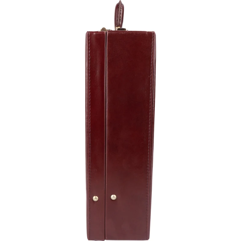 Cartier Bordeaux Leather Must de Cartier Vintage Briefcase Coffer Aktenkoffer