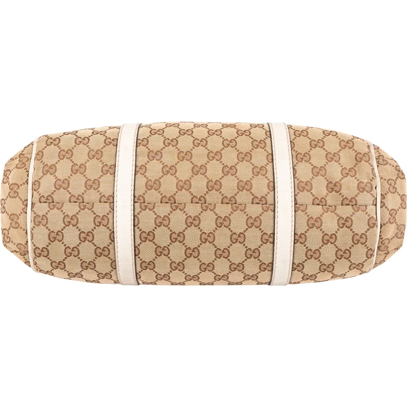 Gucci Monogram GG Canvas Jolicoeur Web Tote Handbag