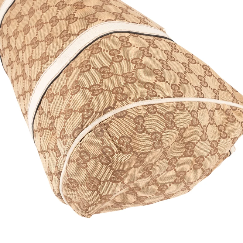 Gucci Monogram GG Canvas Jolicoeur Web Tote Handbag