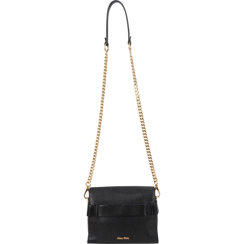 Miu Miu Madras Leather Flap Crossbody Bag