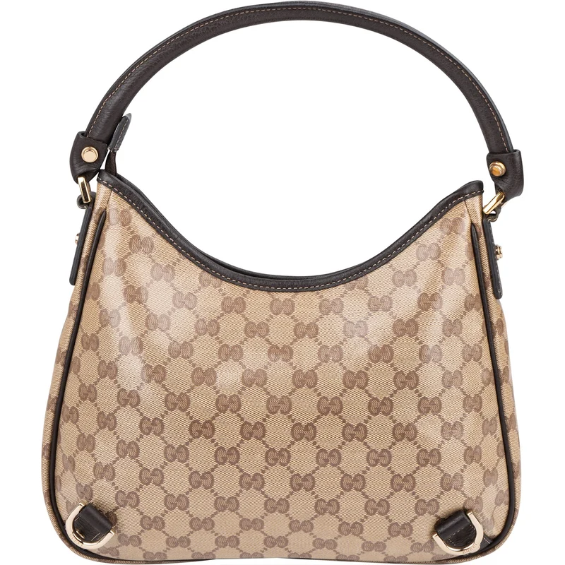 Gucci Monogram Crystal GG Abbey D-Ring Shoulder Bag